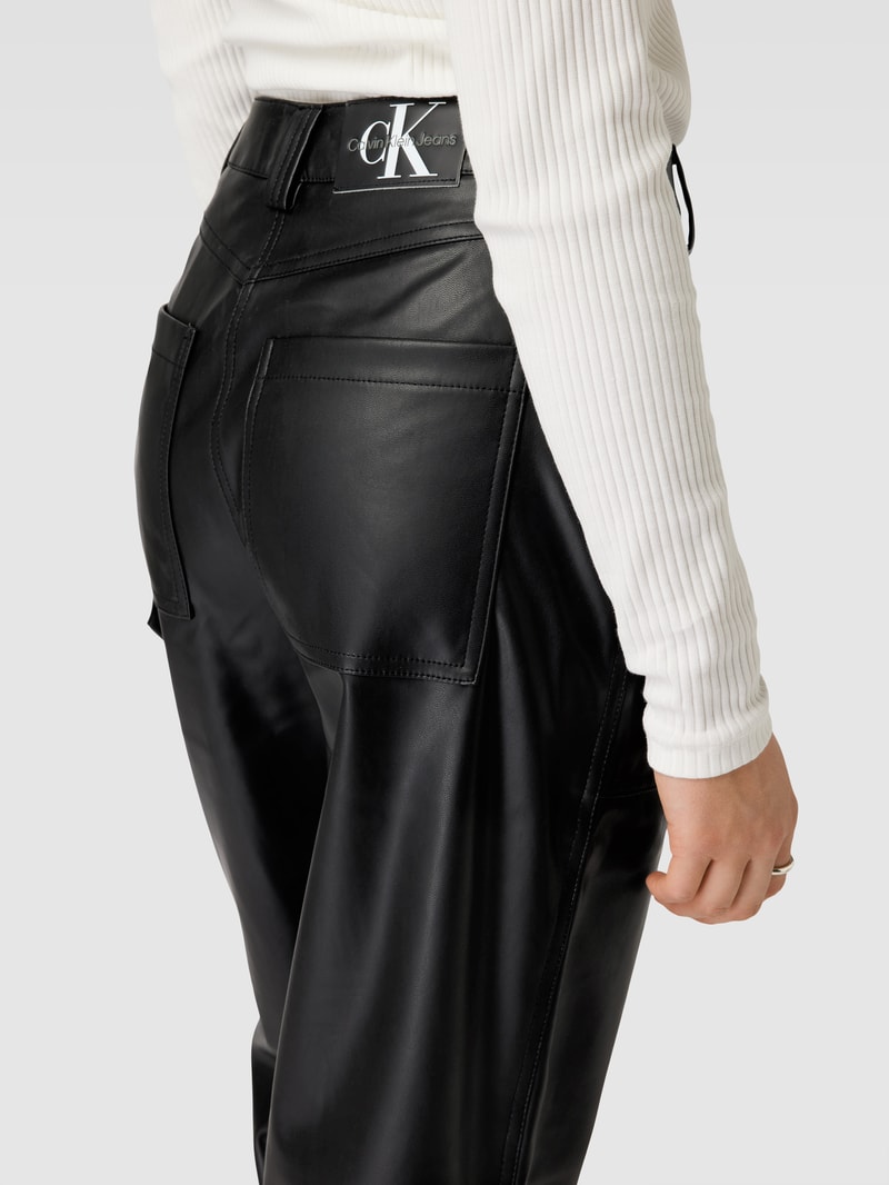 Hose in Leder-Optik Modell 'FAUX LEATHER' in black