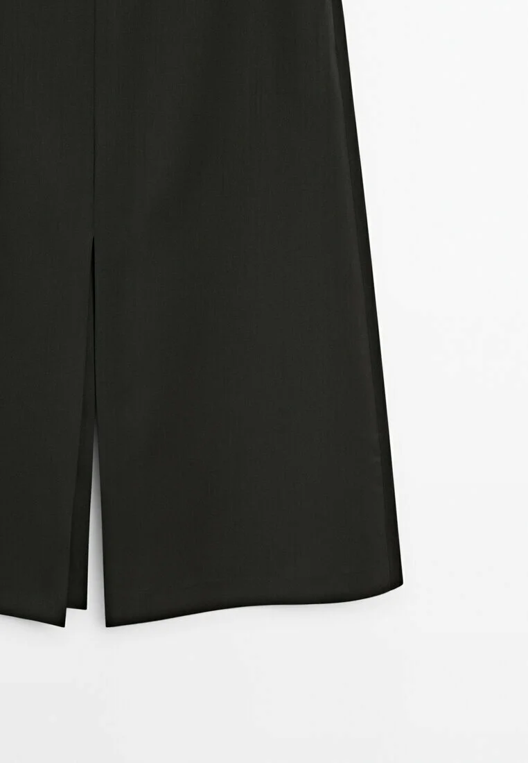 Falda MIDI TALLER CON ABERTURAS de Massimo Dutti - Falda corte A