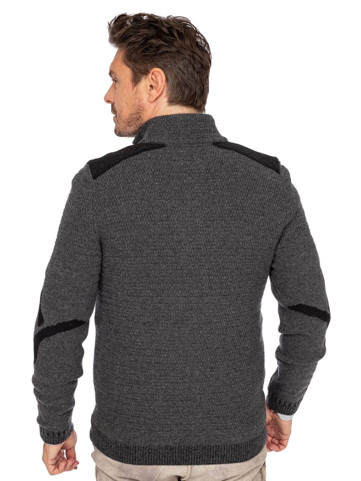 Spieth & Wensky Strickjacke WULF in anthrazit günstig kaufen