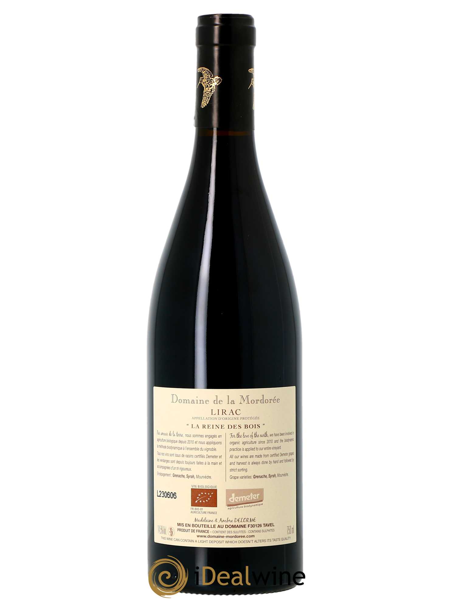 Lirac Cuvée Reine des Bois La Mordorée (Domaine de)  2021 - Lot de 1 Bouteille