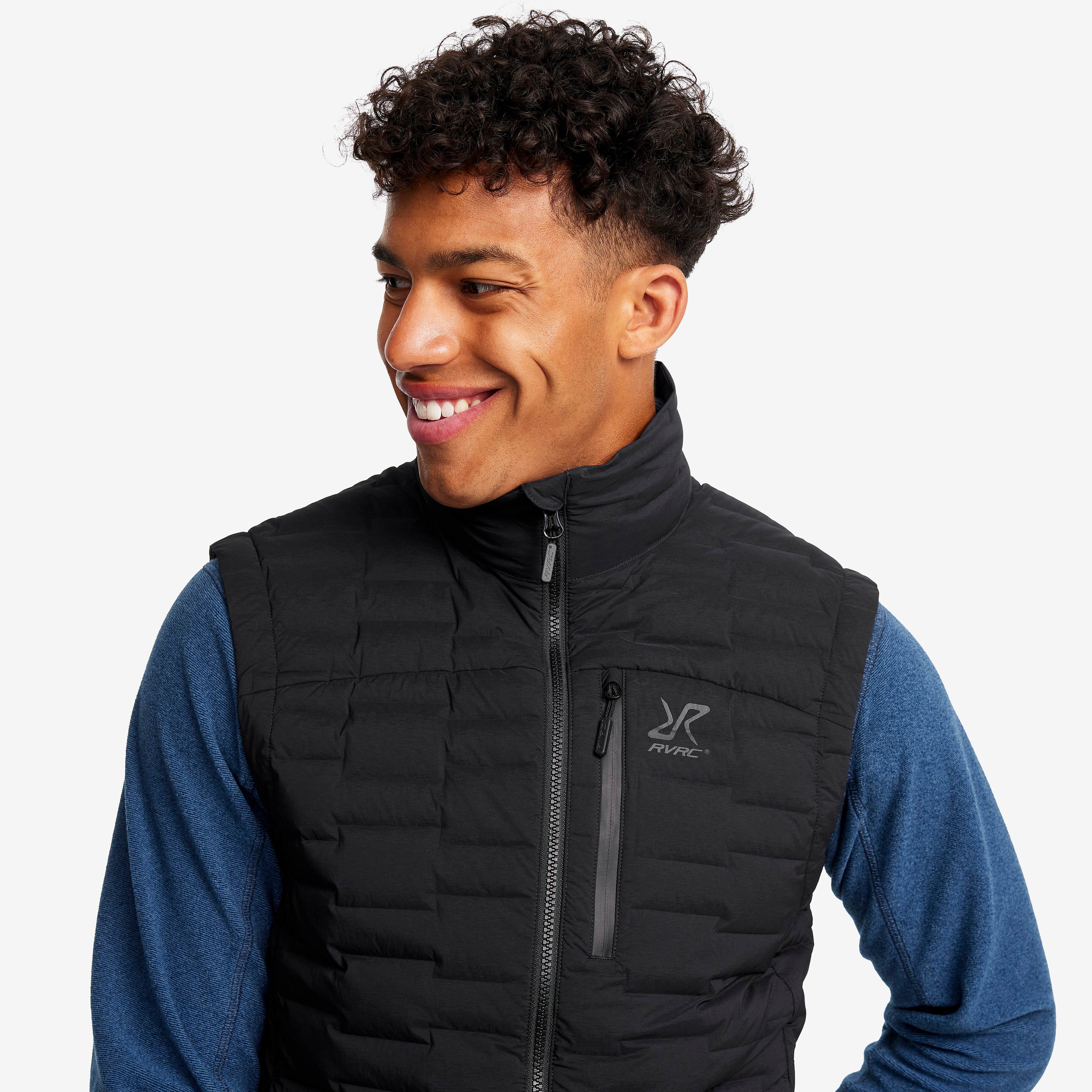 Flex Stretch Down Vest Homme Black