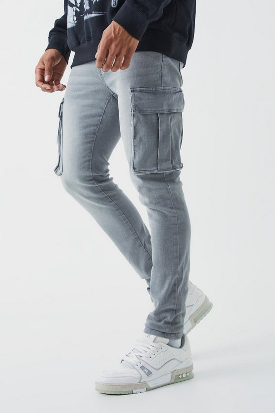 Skinny Stretch Cargo-Jeans