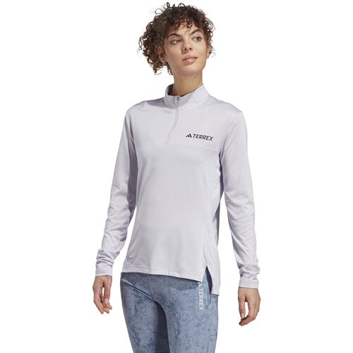 DAMEN SHIRT W MT HALF ZI LS