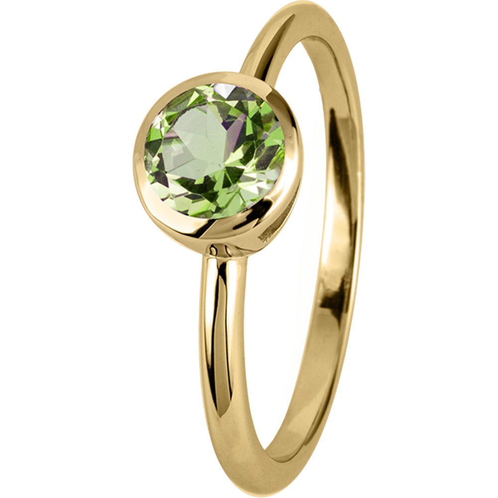 Jacques Lemans Bague pour femme 925 Argent vert clair Bague