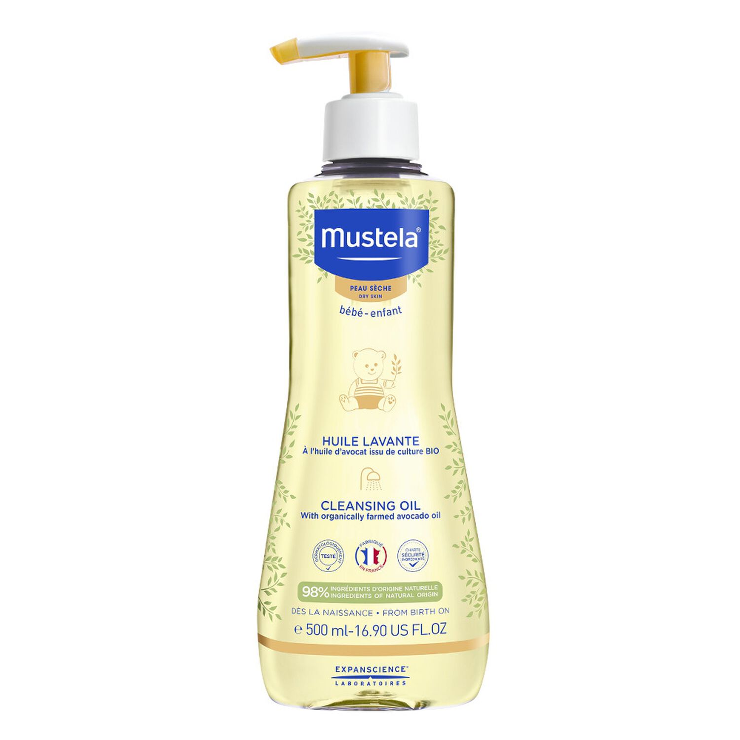 Mustela Huile Lavante Peau Sèche 500ml