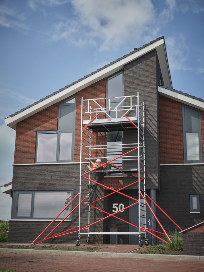 Schelă rulantă Altrex T520054 RS Tower 52 Safe-Quick lată - înălțime de lucru 8,20 x 2,45 m, fiberdeck