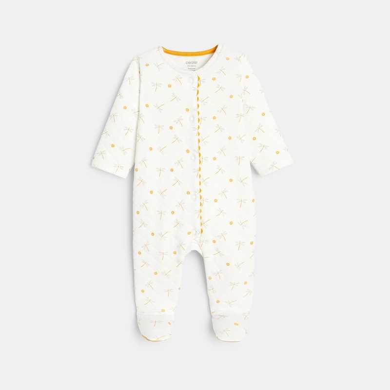 Dors-bien libellules matelassé blanc bébé fille