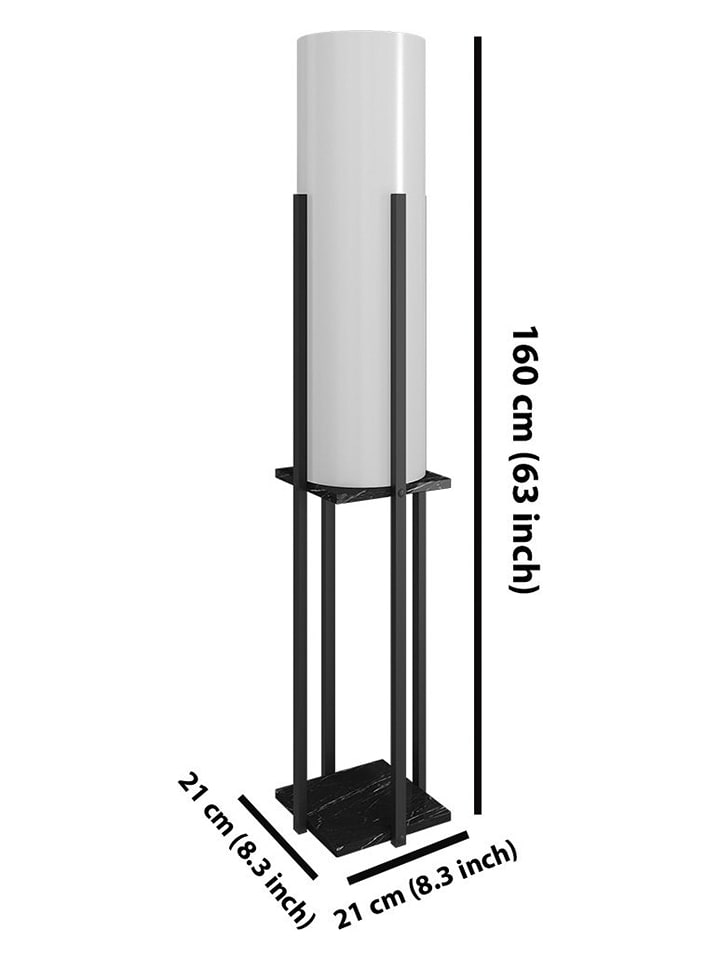 Opviq Standleuchte in Schwarz - (B)21 x (H)160 cm günstig kaufen onesize