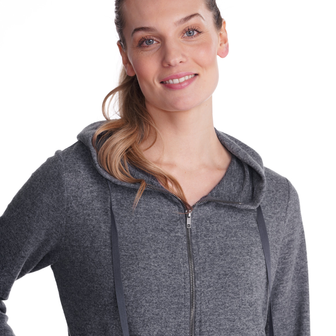 Damen Yoga-Sweatjacke mit Kapuze
