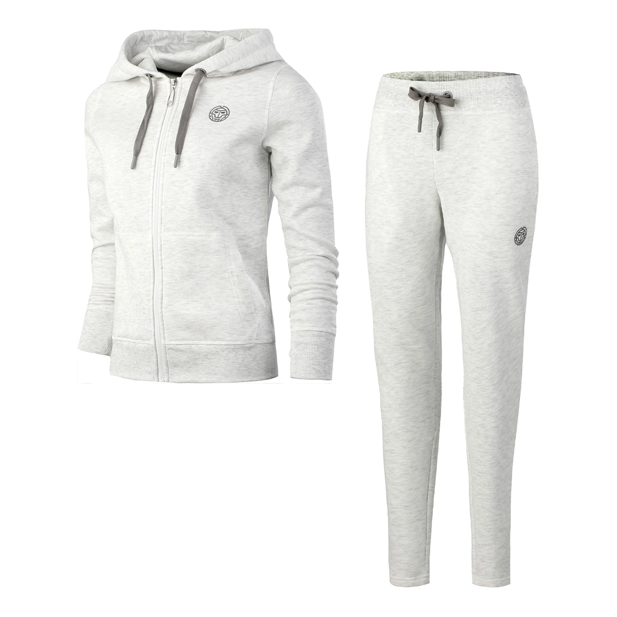 Dalila Basic Tracksuit Trainingsanzug Damen - Creme
