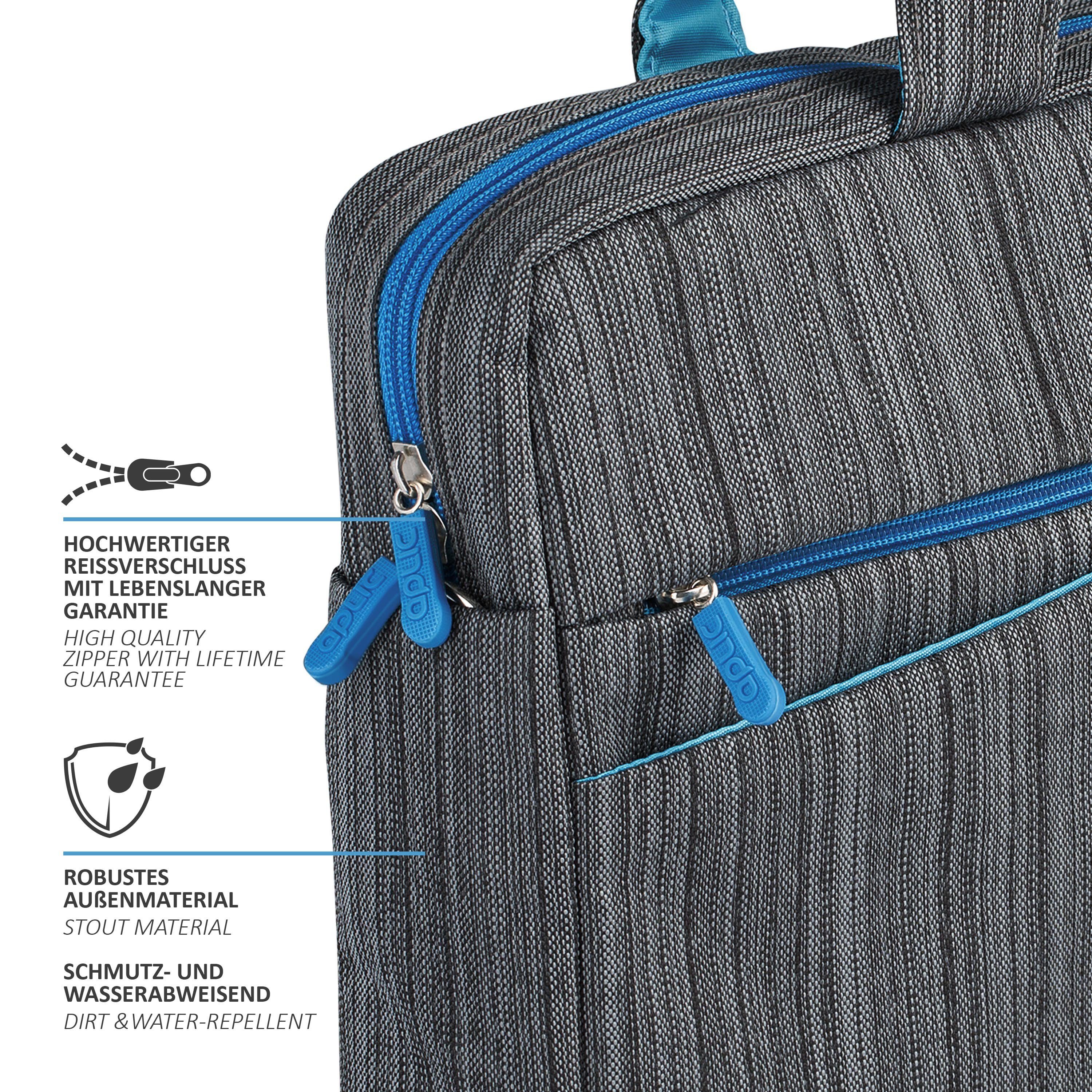Aplic Laptoptasche, Notebooktasche mit Zubehörfächern für Laptops bis 17,3