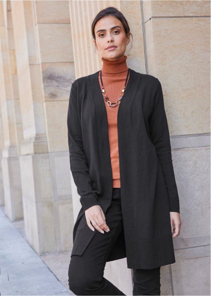 Longstrickjacke