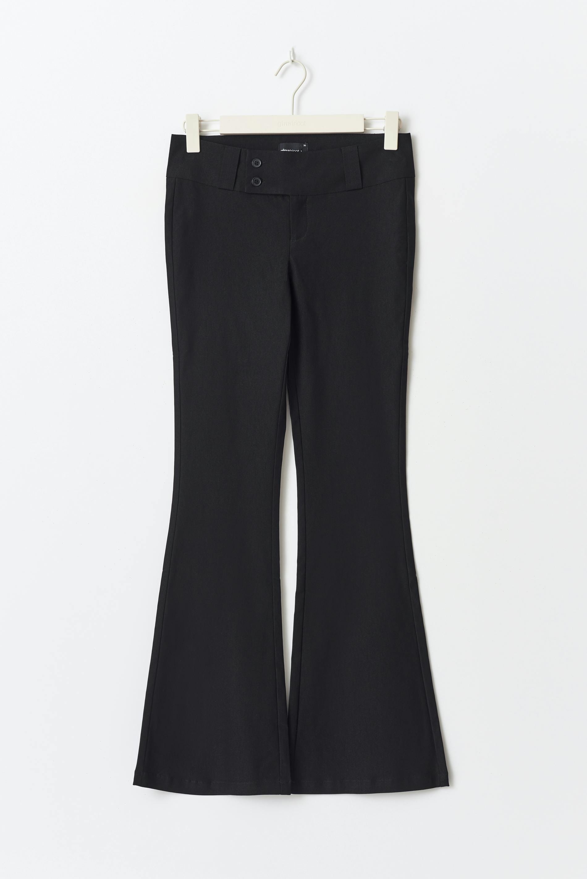 Low rise bootcut trousers