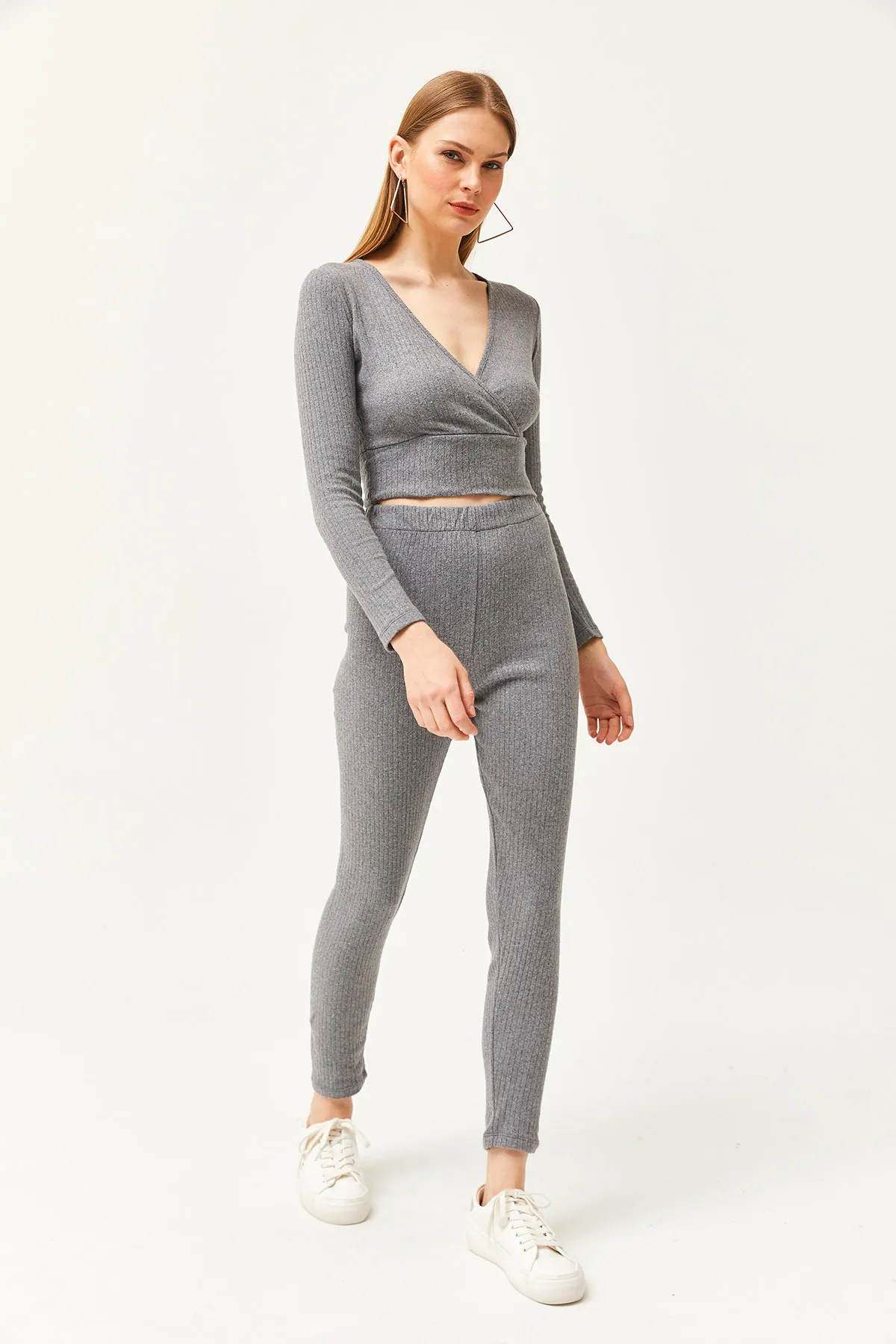 Olalook  Damen-Anzug mit geräucherter Unterseite, Strumpfhose, Oberteil, zweireihig, Bluse und Kapuze, TKM-19000261