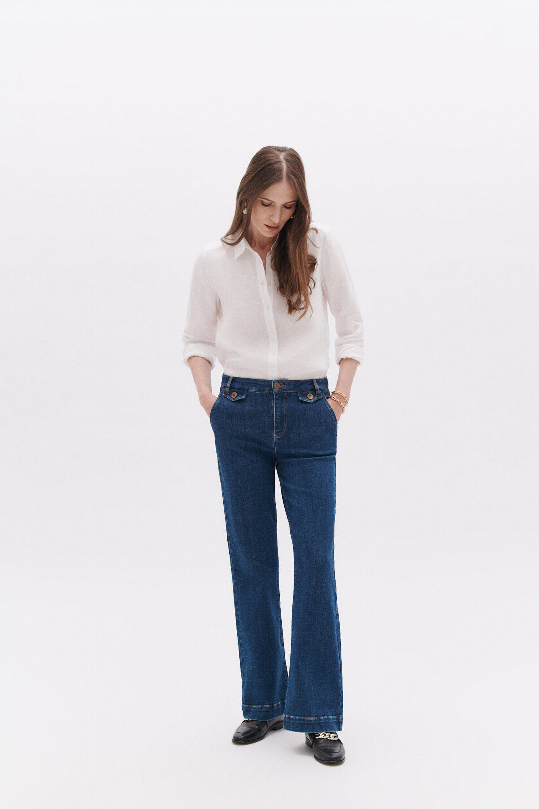 Pantalon ptimotha denim stone femme