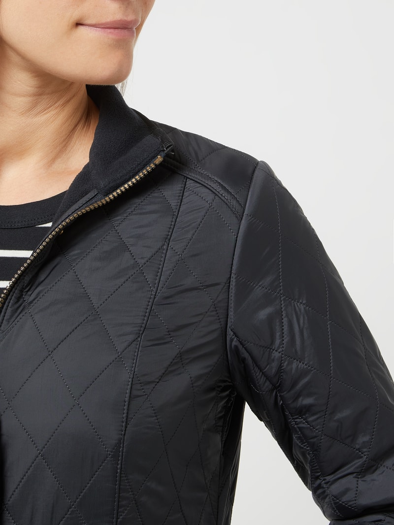 Steppjacke mit Fleecefutter Modell 'Cavalry' in marineblau