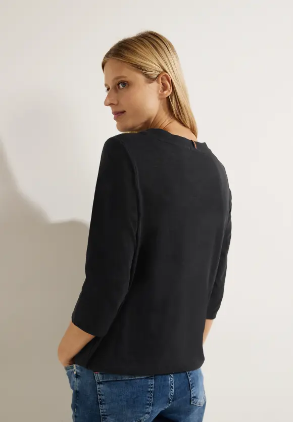 CECIL Shirt mit U-Bootausschnitt