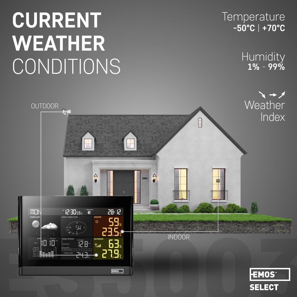 EMOS Select 5-1 Wetterstation