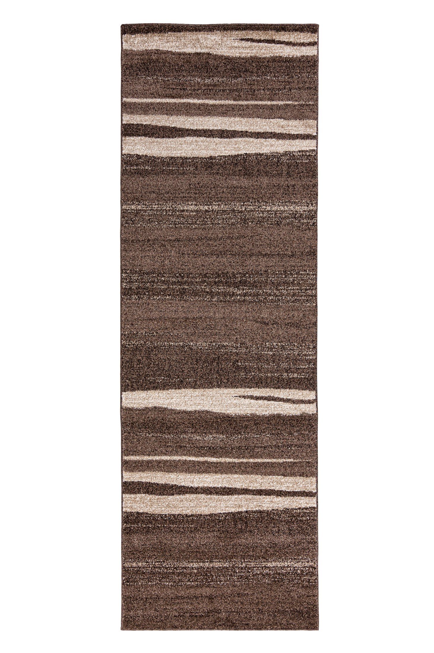 Läufer Läufer Flurläufer Modern für Vorzimmer, Küche - Braun, Mazovia, 70 x 100 cm, Kurzflor, Meterware, Höhe 10 mm, Kurzflor - niedrige Florhöhe