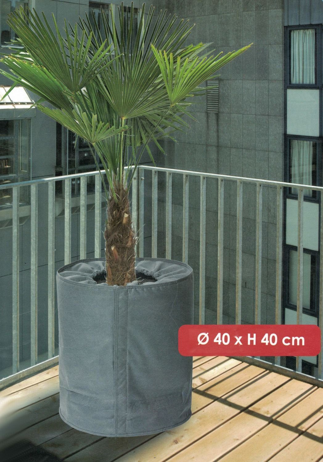 BURI Bodenschutzvlies Thermo-Topfschutz 40x40cm Winterschutz Pflanzenschutz Frostschutz Kält