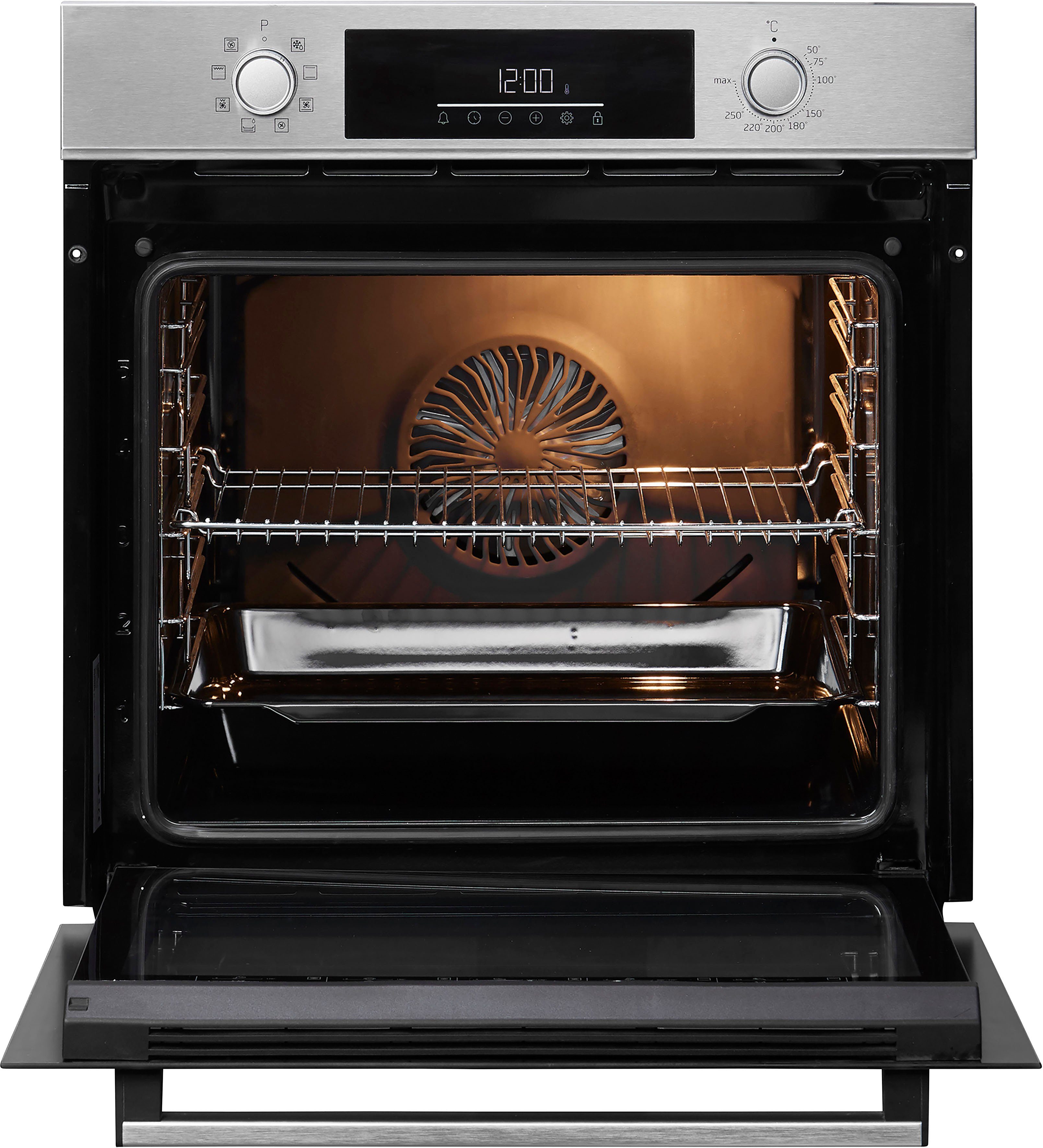 BEKO Einbaubackofen BBIM12300X, mit Teleskopauszug nachrüstbar