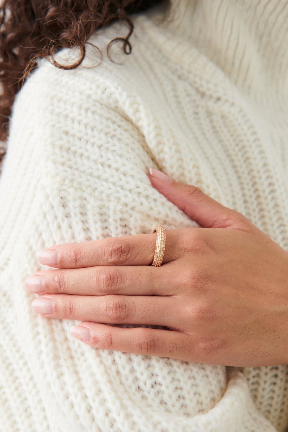 Turtleneck knit sweater