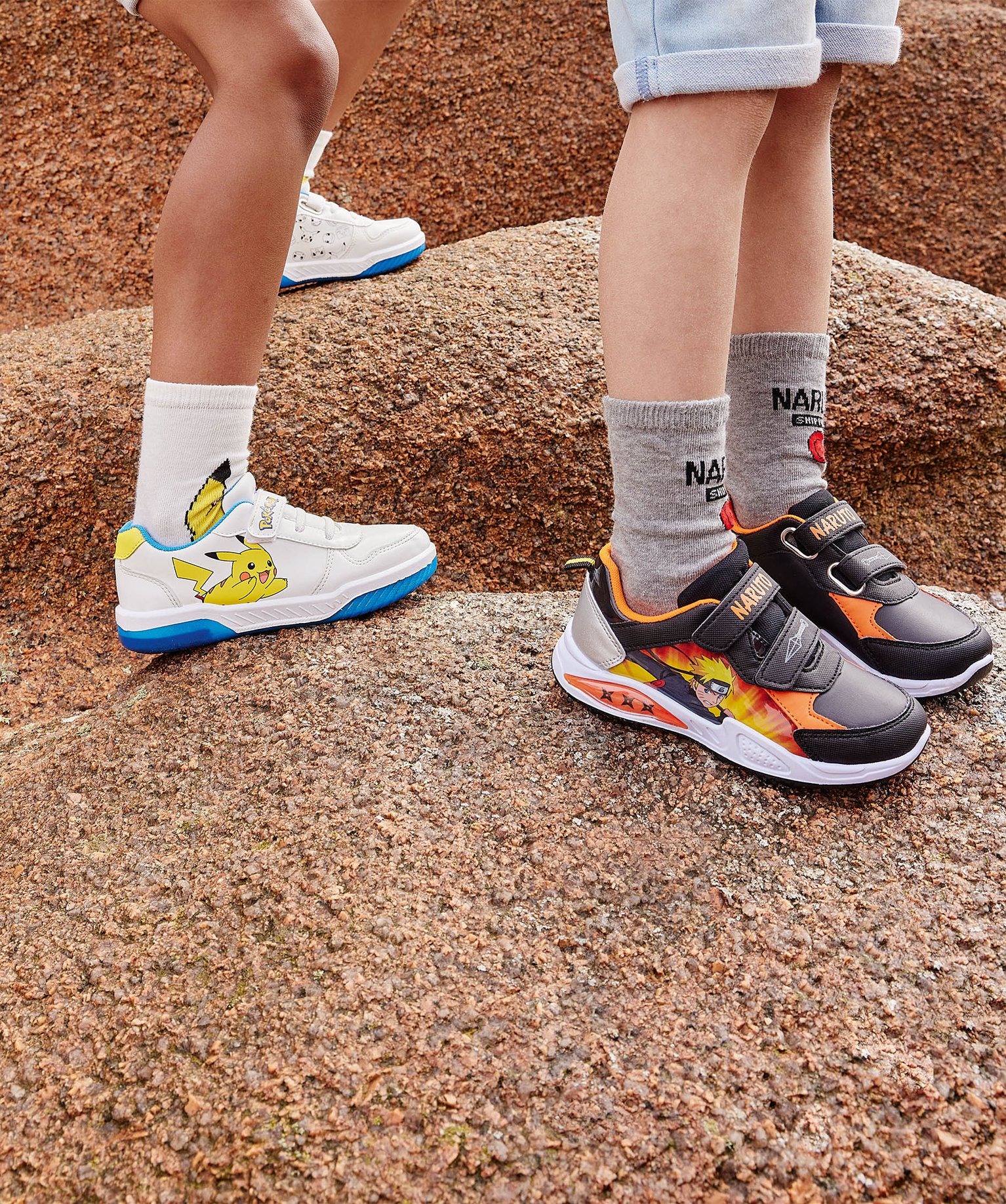 Baskets Garçon imprimées à double scratch - Naruto noir | GEMO