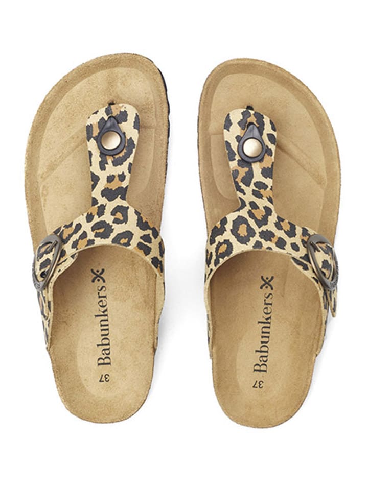 BABUNKERS Family Zehentrenner in Beige/ Braun günstig kaufen