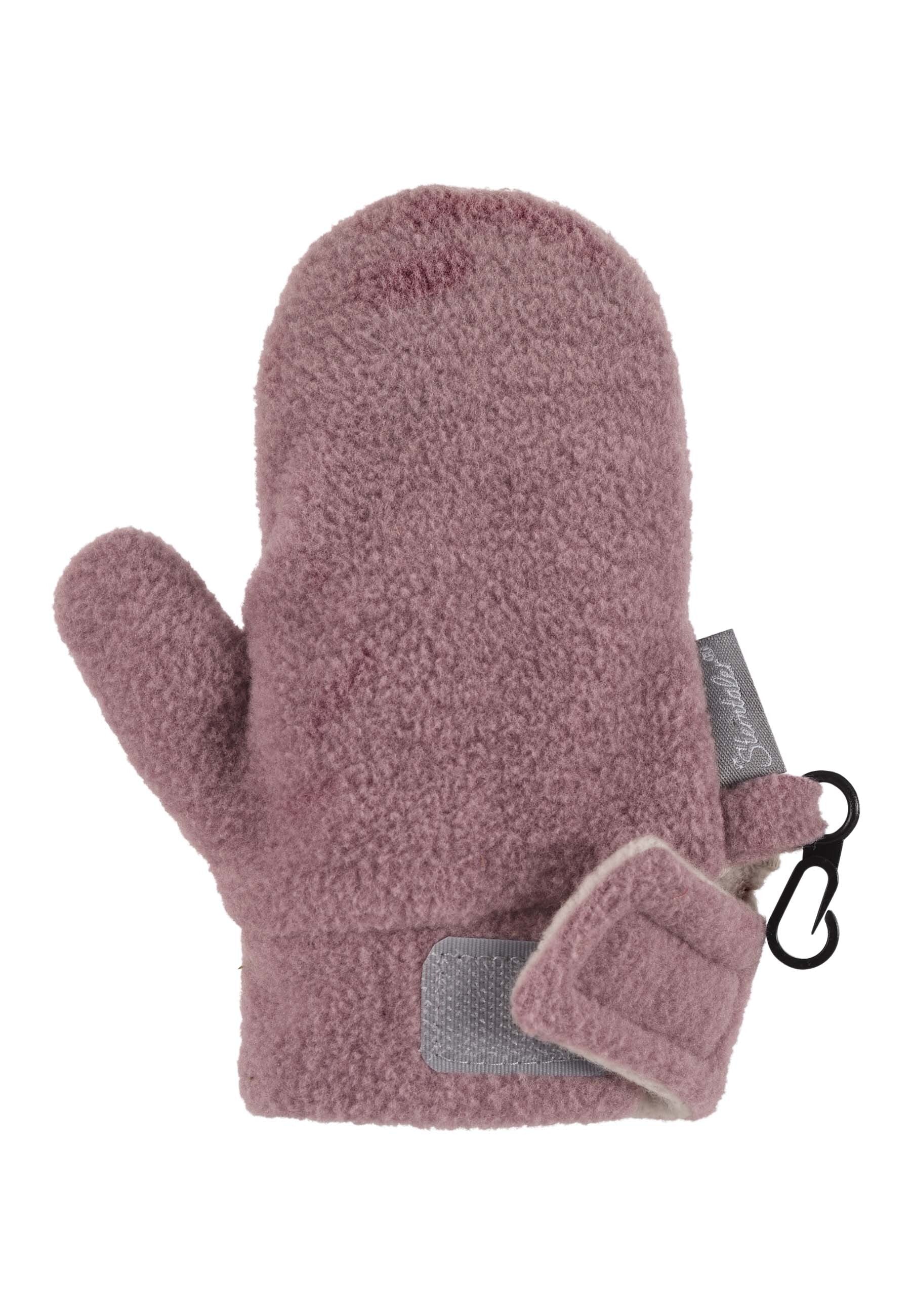 Fäustlinge mit Daumen, Microfleece melange (recycelt)
