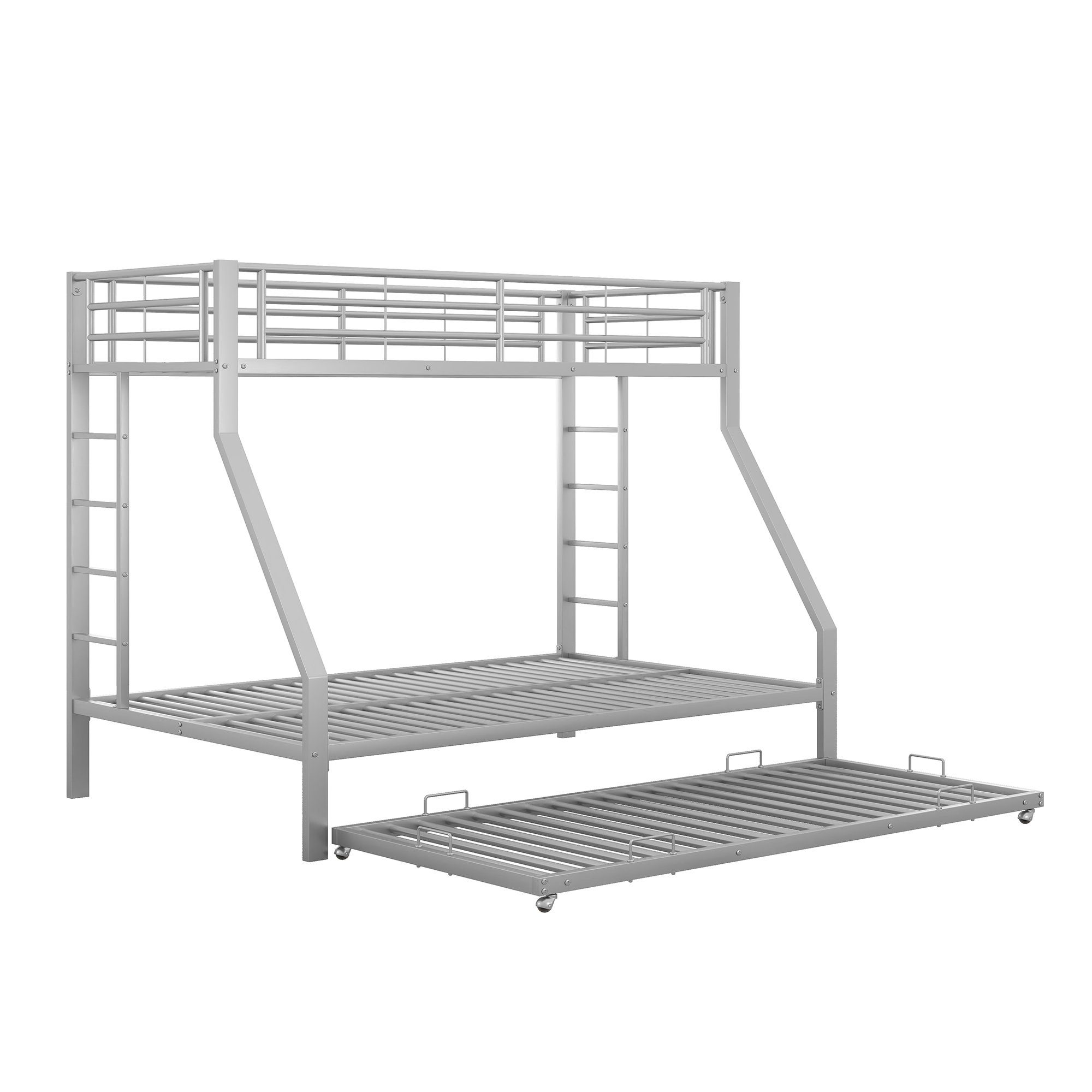 REDOM Etagenbett Kinderbett, Metallbett mit ausziehbarem Bett (Jugendliche, Erwachsene, einfach zu montieren, 90(140)x200cm, mit Leiter auf beiden Seiten für Kinder), Matratze nicht enthalten