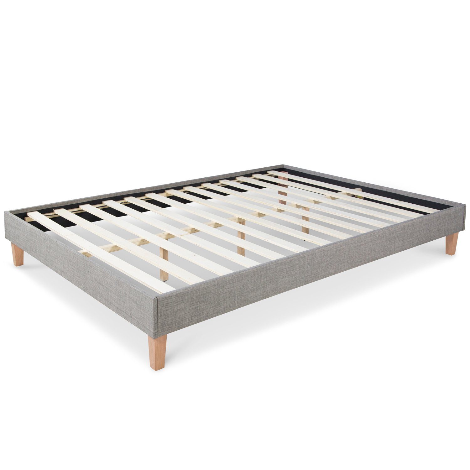 Homestyle4u Polsterbett Doppelbett 140x200 Matratze Lattenrost Futonbett