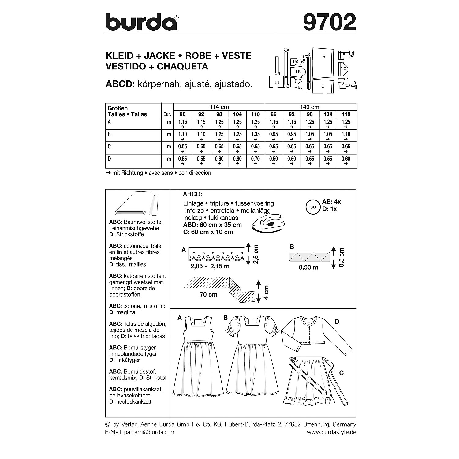 burda Schnitt 9702 