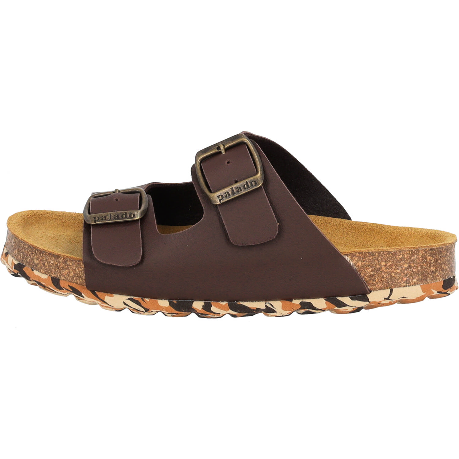 Palado Kids Korfu B Basic, Pantoletten, Kinder, Dunkelbraun/Camou