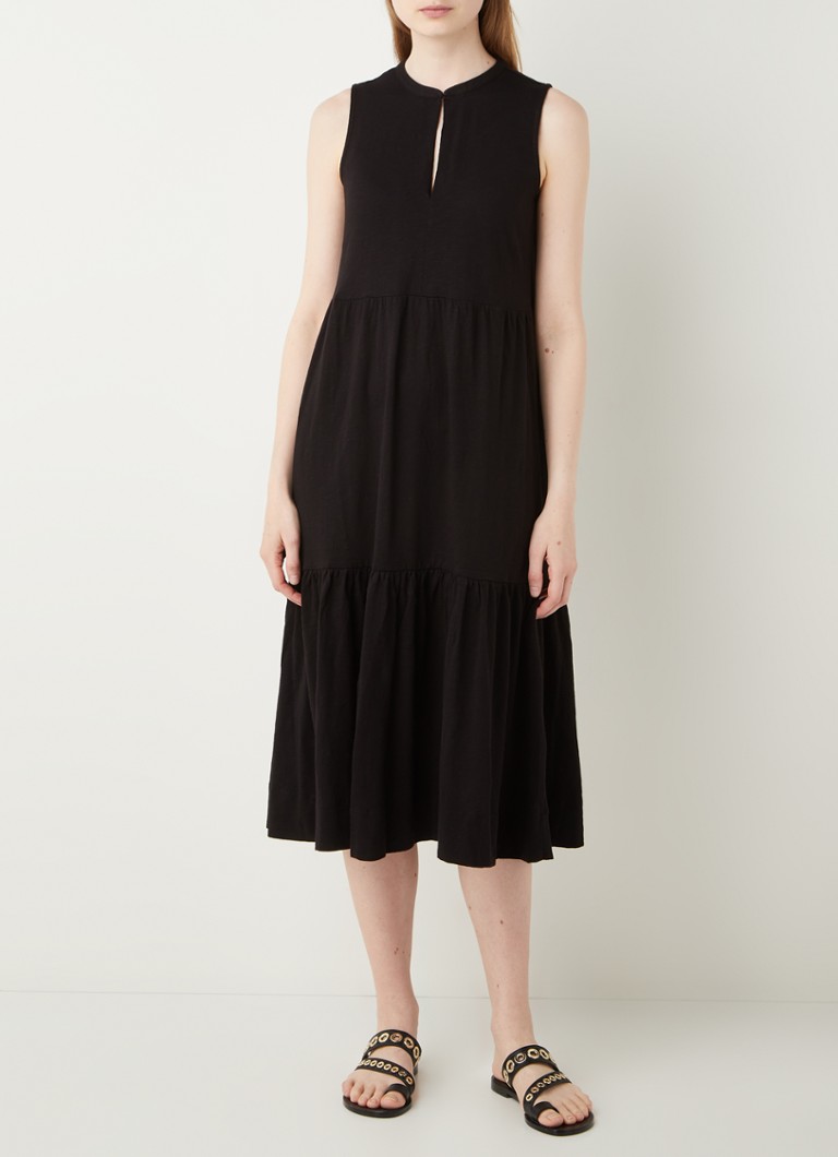 Rochie midi cu volane stratificate Whistles