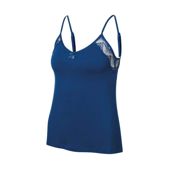 Damen Sommer Shorty Pyjama, navy