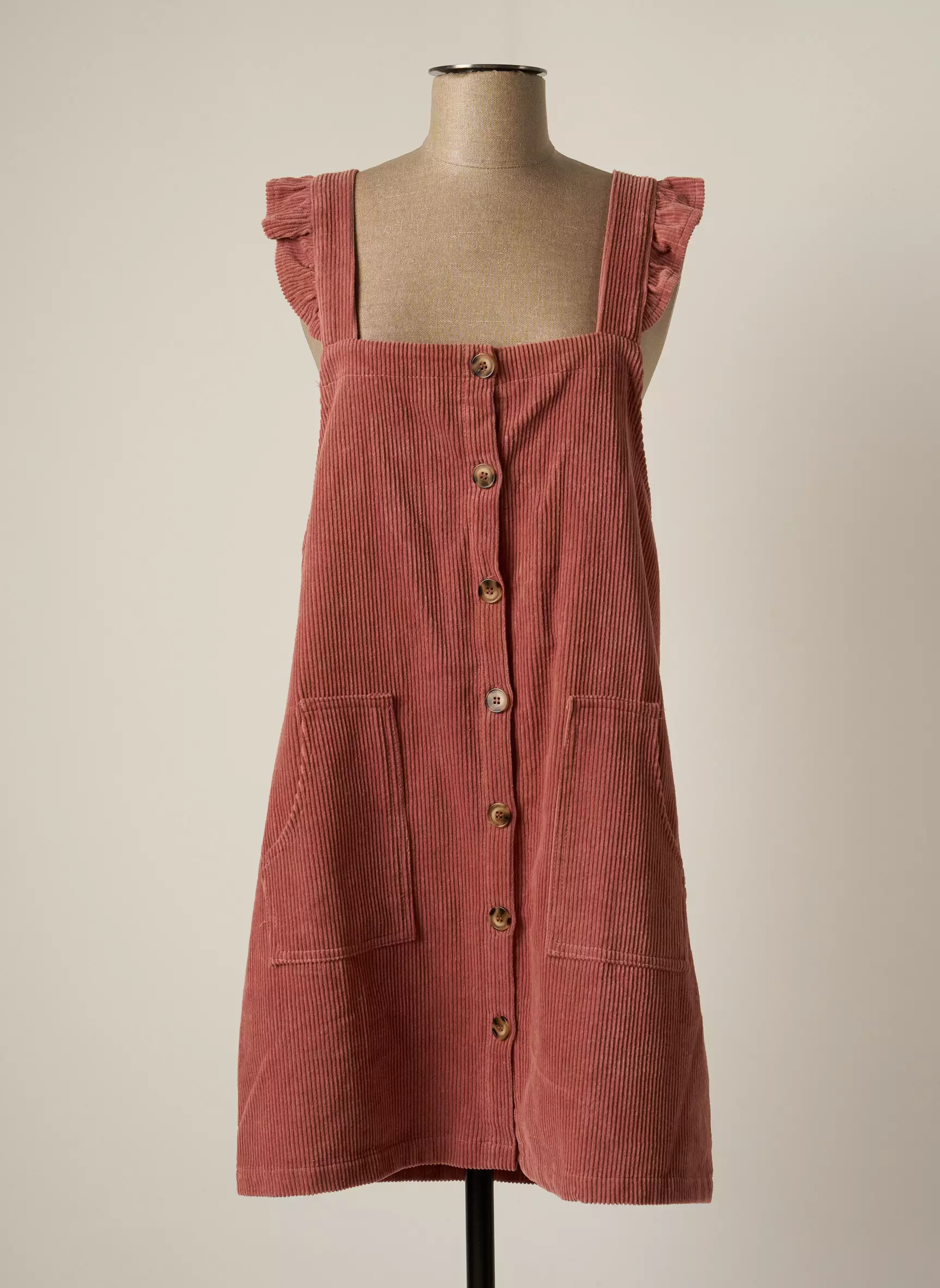 Y Coo Robes Mi Longues Femme couleur rose