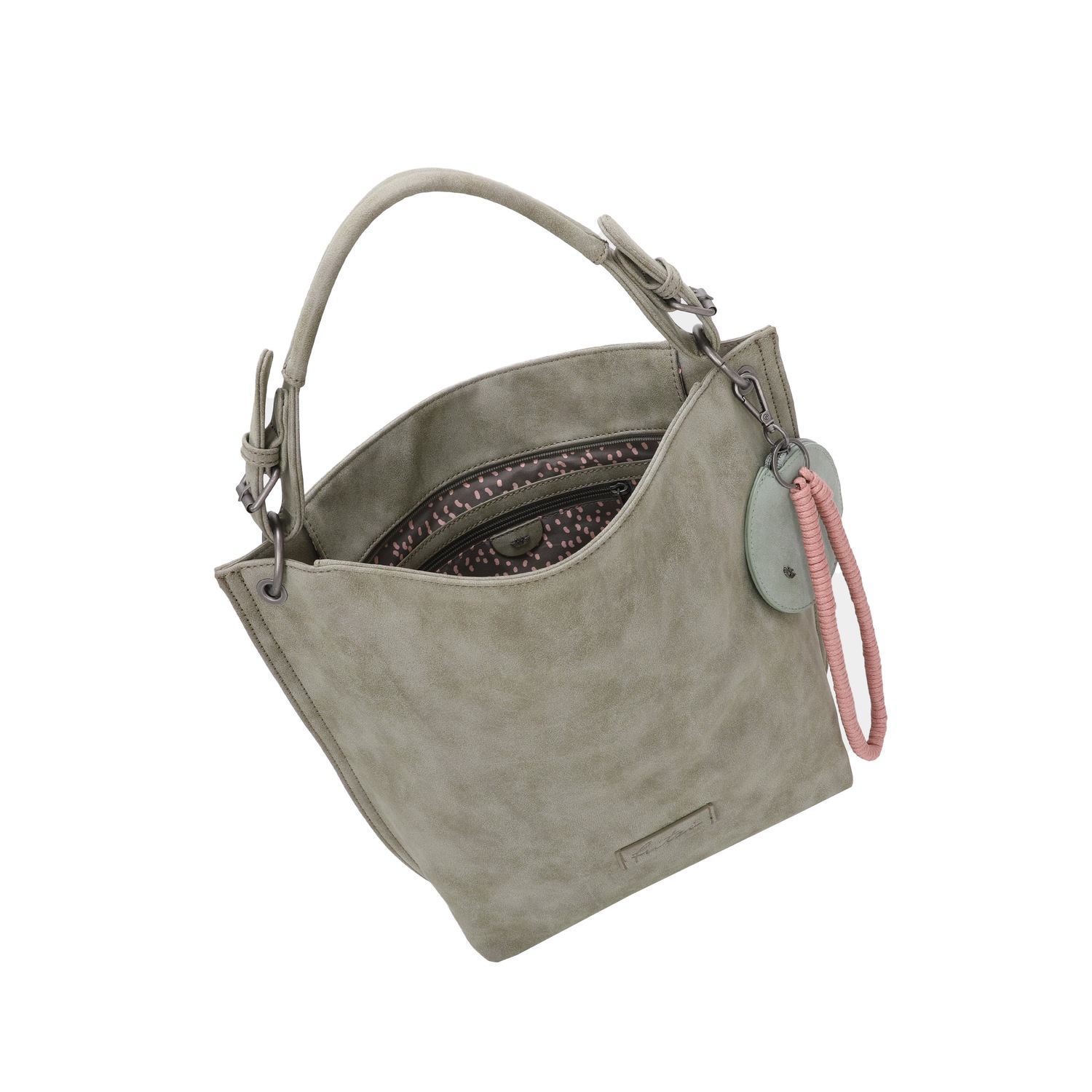 Schultertasche Fritzi01N mit abnehmbarer Schlüsselschlange und Taschenanhänger