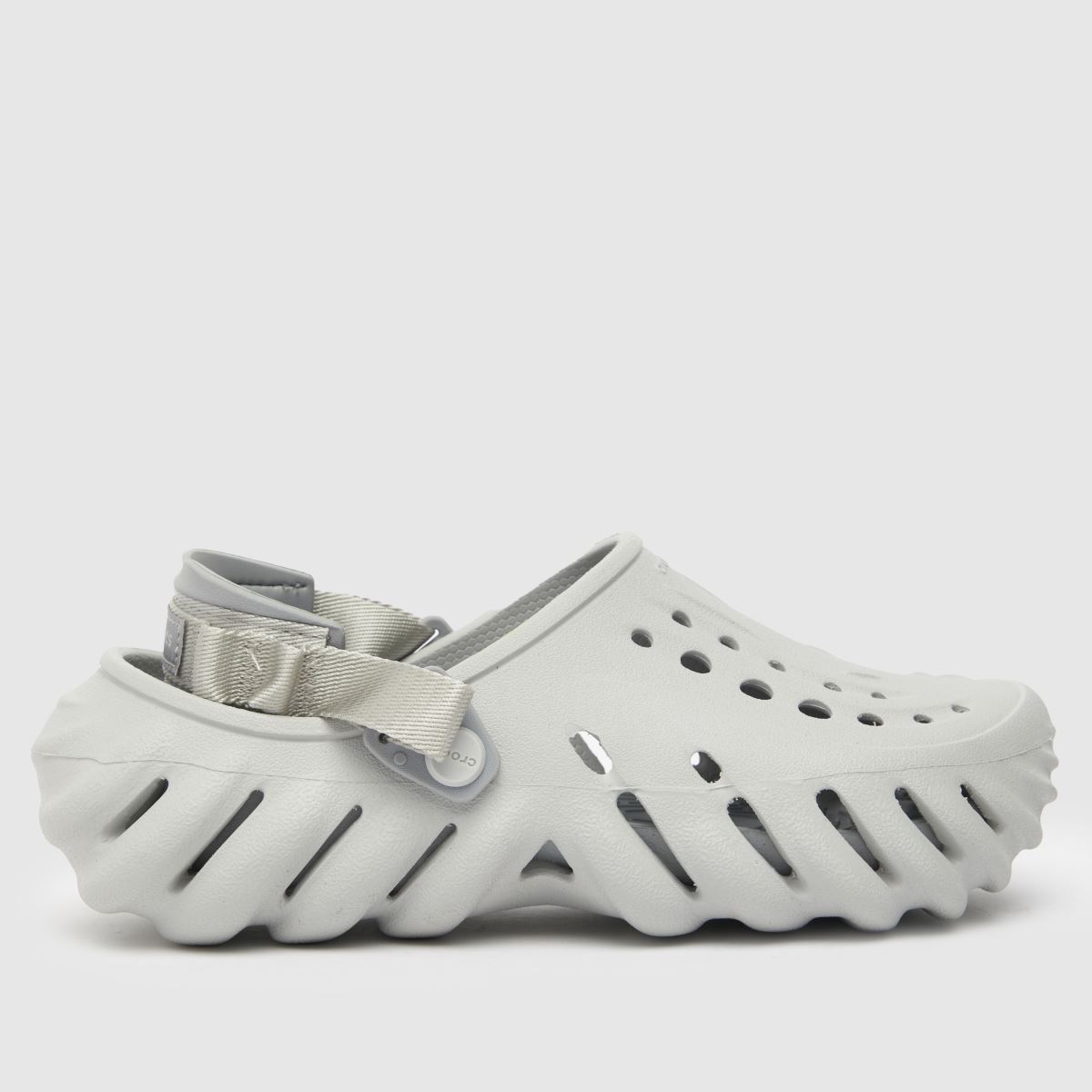 Crocs Echo klumpa szandál világosszürke színben