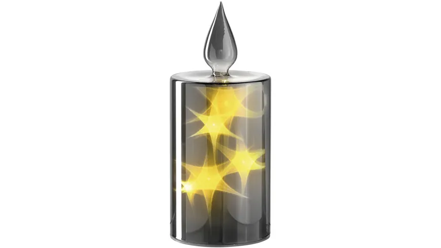 LEONARDO LED Kerze Felice 21cm silber