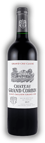 Chateau Grand Corbin, Saint - Emilion, Merlot, Cabernet Franc, Grand Cru Classé AOC, 2015, Bordeaux rouge  Chateau Grand Corbin, Saint - Emilion, Merlot, Cabernet Franc, Grand Cru Classé AOC, 2015, Bordeaux rouge  Bei Grand Corbin zeigt sich ein gute