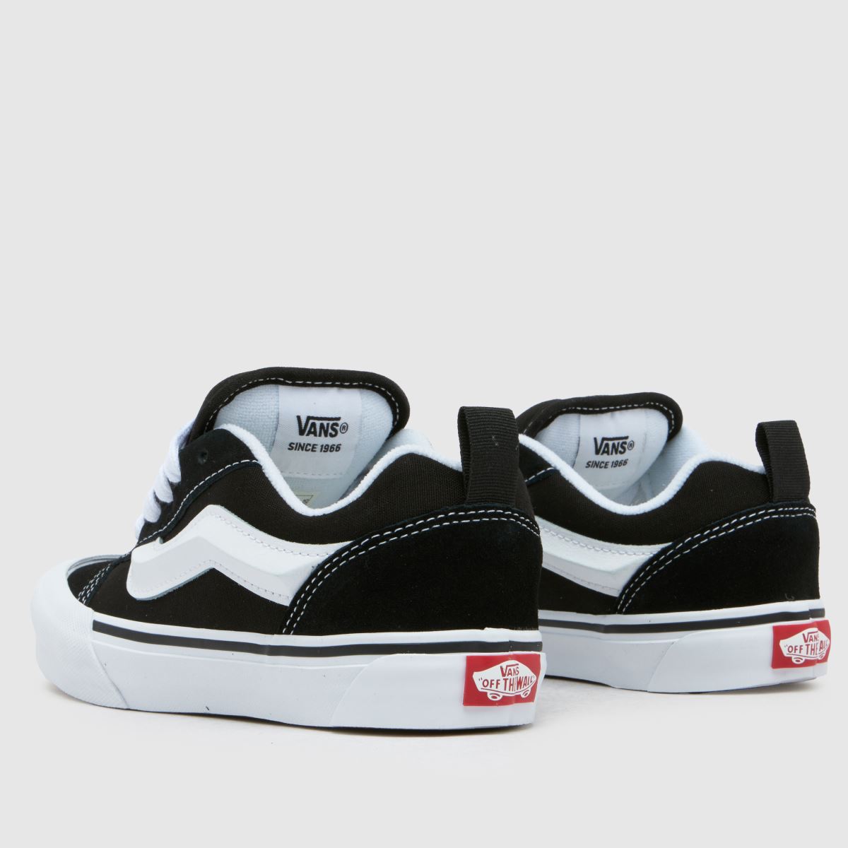 Černobílé dětské tenisky Vans KNU Skool