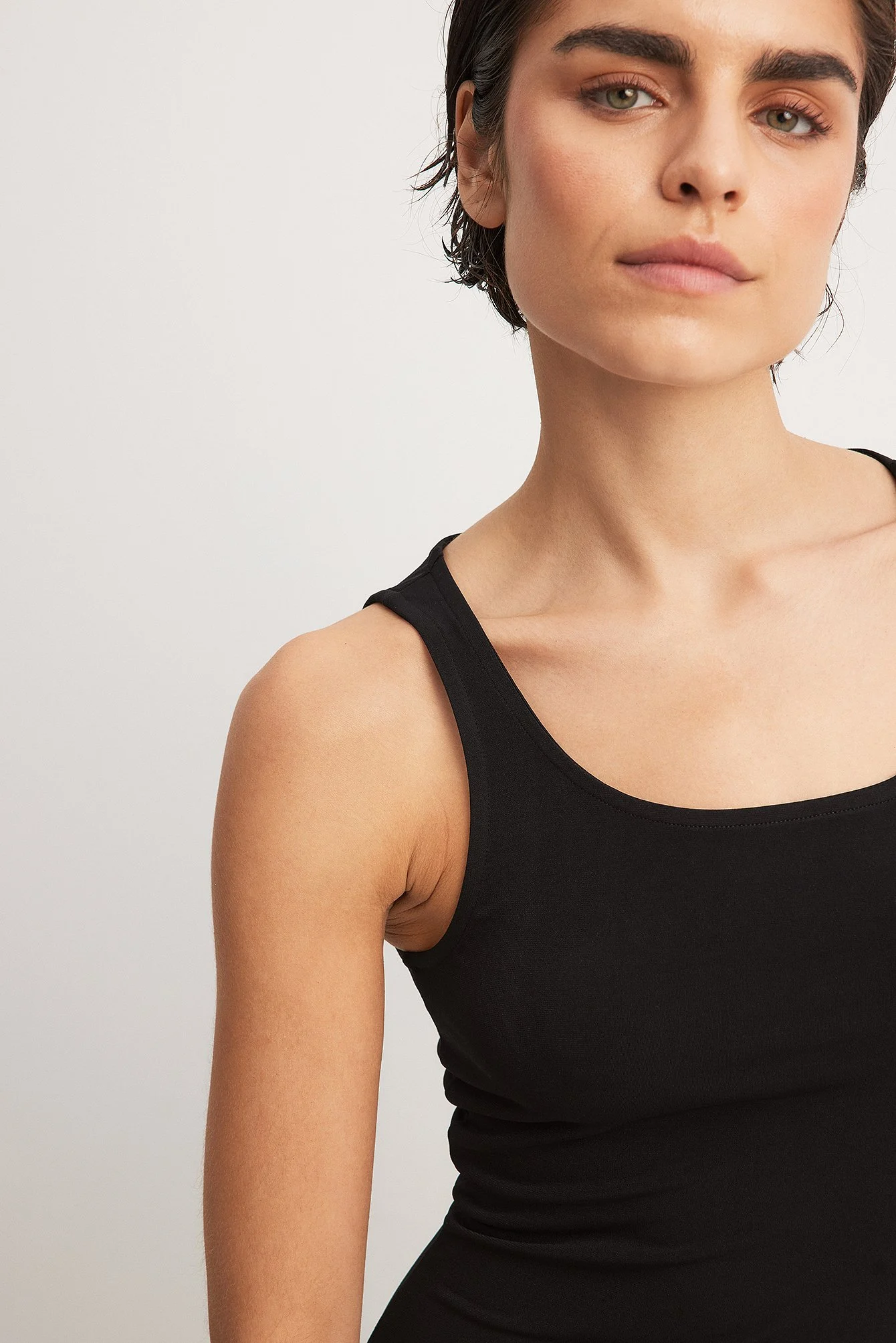 Maxi-Tank-Kleid mit Rundhalsausschnitt