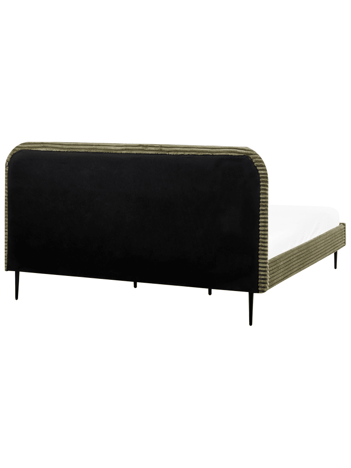 Beliani Doppelbett FLAYAT in Grün/Schwarz - (W) 193 x (H) 109 x (L) 215 cm günstig kaufen onesize