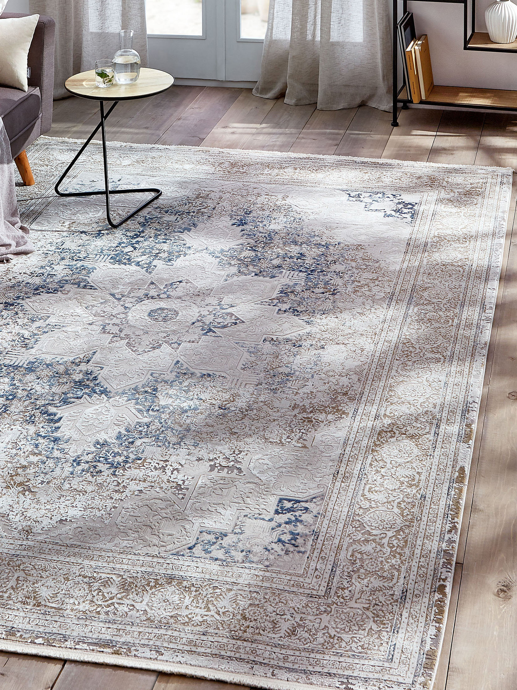 Kingfield Vintage-Teppich, Bleu