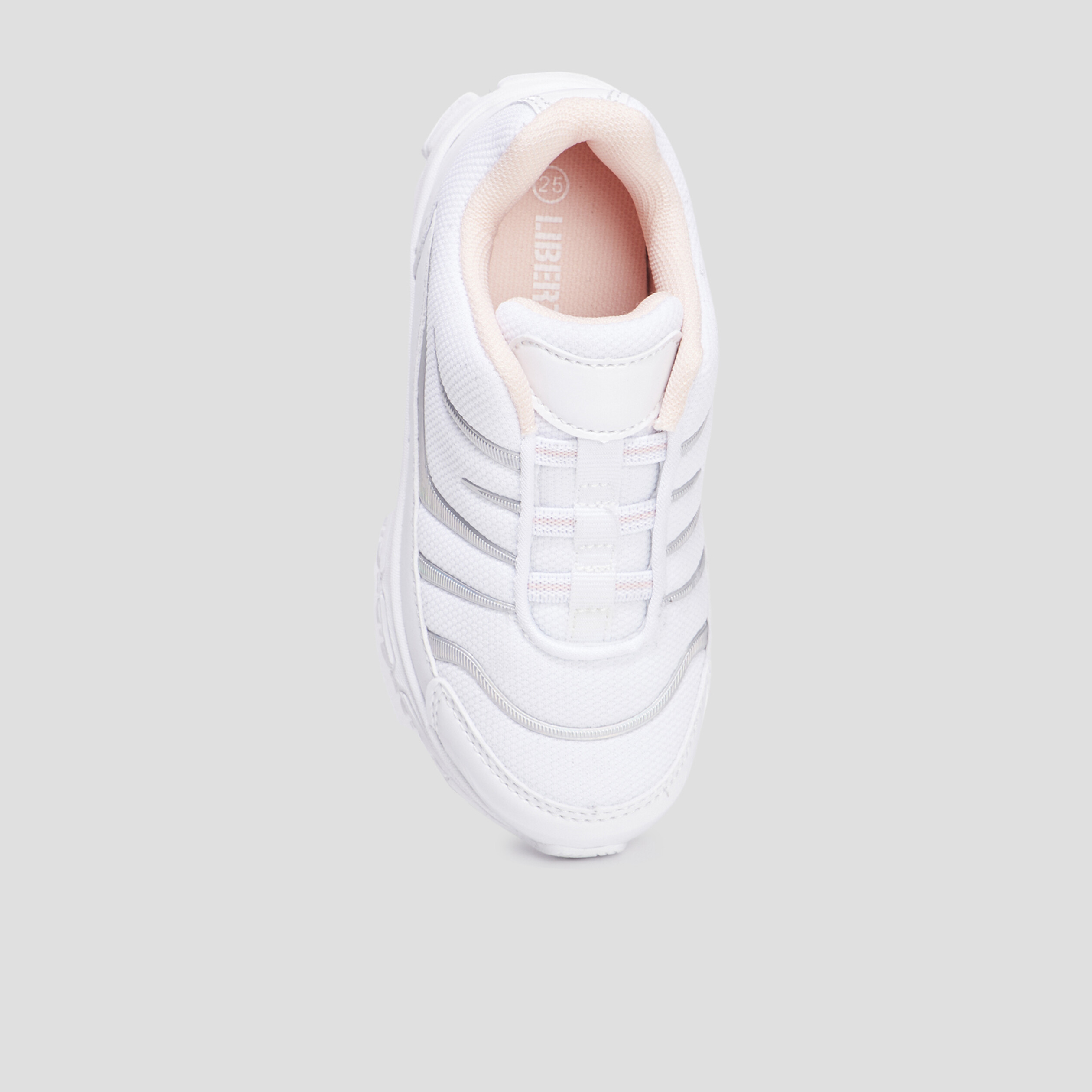 Baskets running Liberto blanc fille | La Halle