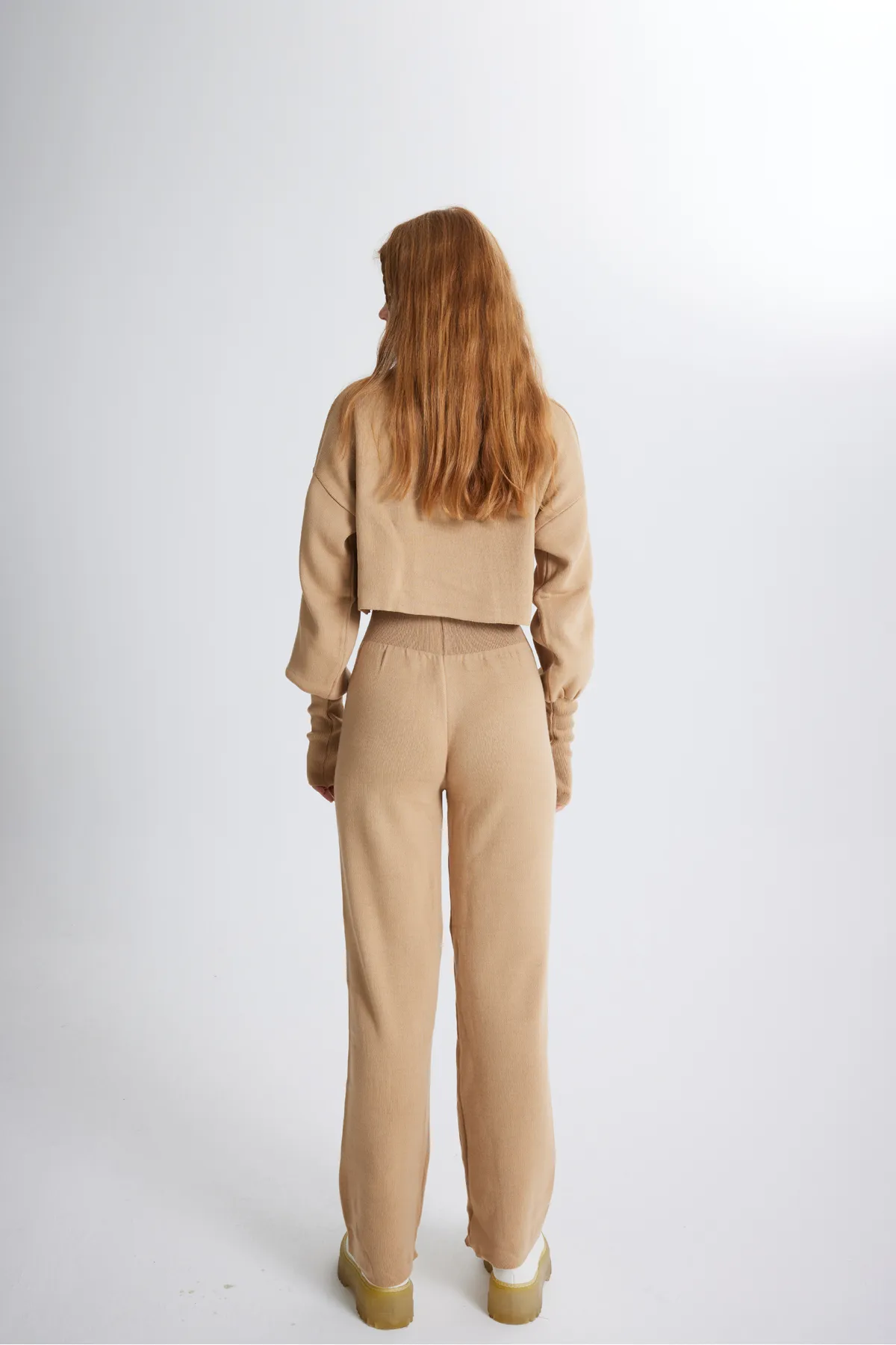 HOLLY LOLLY  Bottom Top Strickwaren Thinky Set Camel