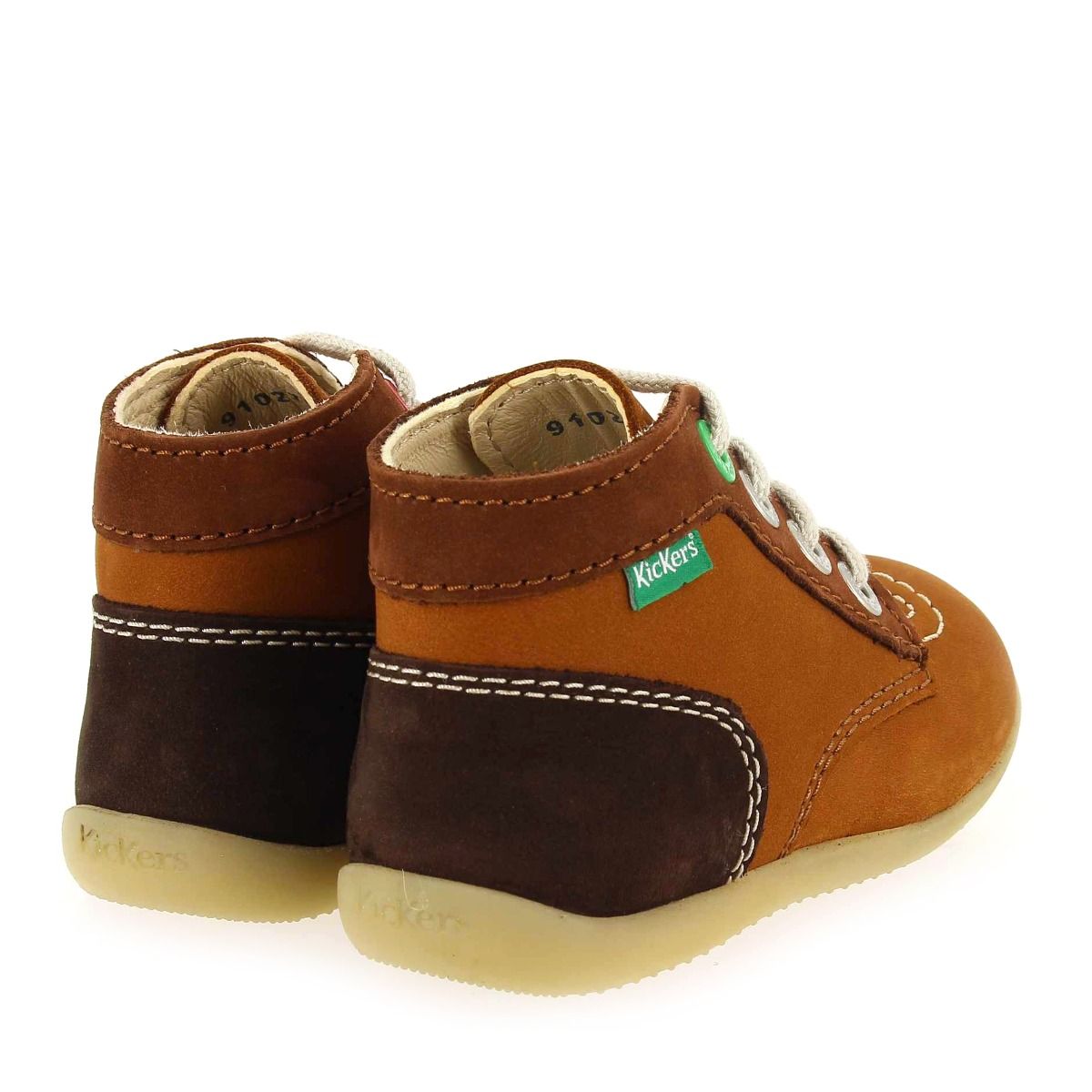 Kickers  BONBON 2 TRICOLORE H21 - Camel marron