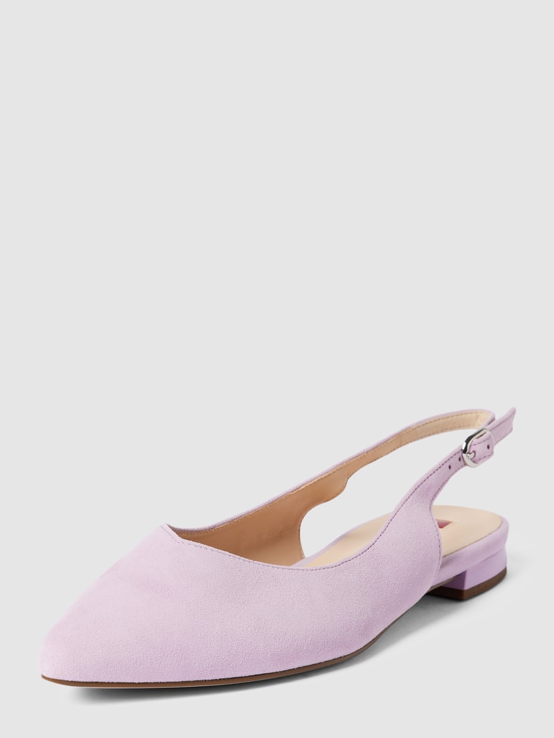 Ballerinas mit Dornschließe Modell 'Slingback' in flieder