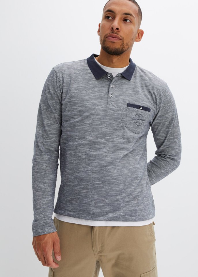 Poloshirt, Langarm