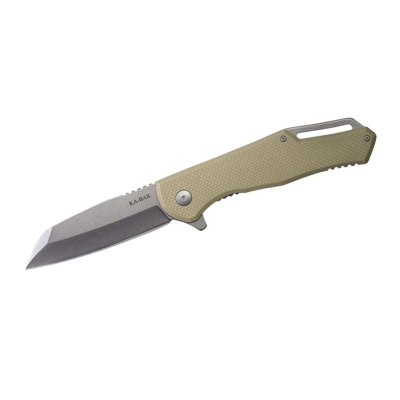 Ka bar knife, Jarosz Wharncliff Flipper folder 7508
